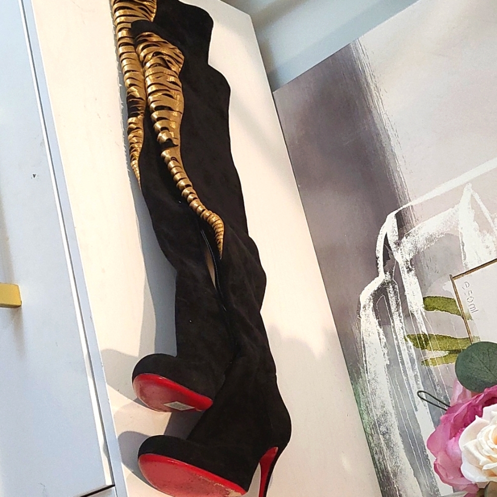 CLEAR OUT SALE!!!  One Week only!!!!Christian Louboutin Siegfridal  Boots 37.5